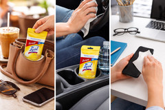 LYSOL Disinfecting Wipes – Lemon & Lime Blossom To-Go Flatpack 15 wipes. 5-Packs