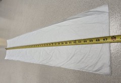 100 Pack White Trash Bags 40-46 Gallon 48″x40″ – 4 Rolls of 25 – Can Liners