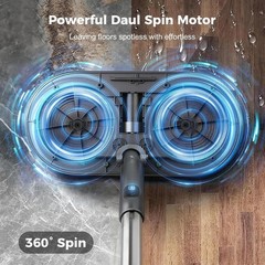 Floor Scrubber Cleaner Machine Commercial Hard Polisher Electric Mop With Spray