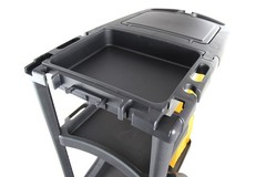 Housekeeping cart Janitorial cart with Cover and Vinyl Bag,L 52″ x W 22″ x H 40″