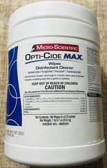 *1-Pack* Micro-Scientific Opti-Cide MAX Disinfectant Cleaner Wipes M60034