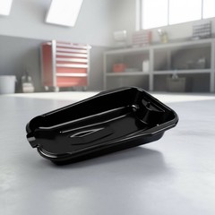 2.5 L Motorcycle Oil Drain Pan Sturdy Plastic Anti Splash Oil Pan for Workshop