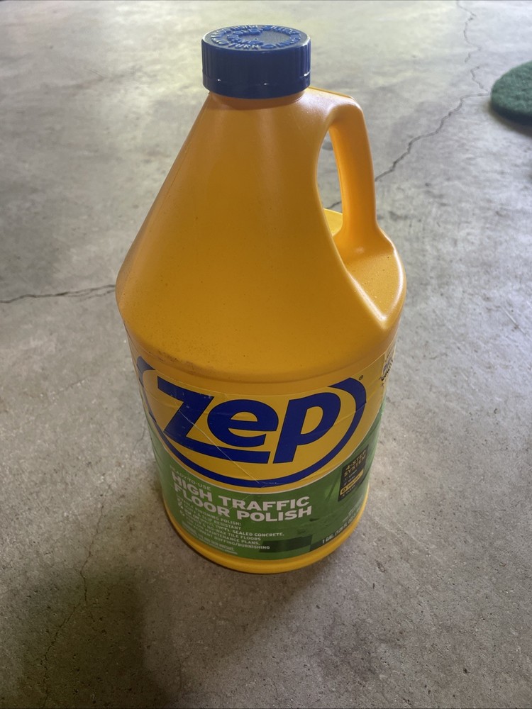 Zep 1 Gallon High Traffic Floor Polish for Sealed Concrete, Rubber, Tile Floors