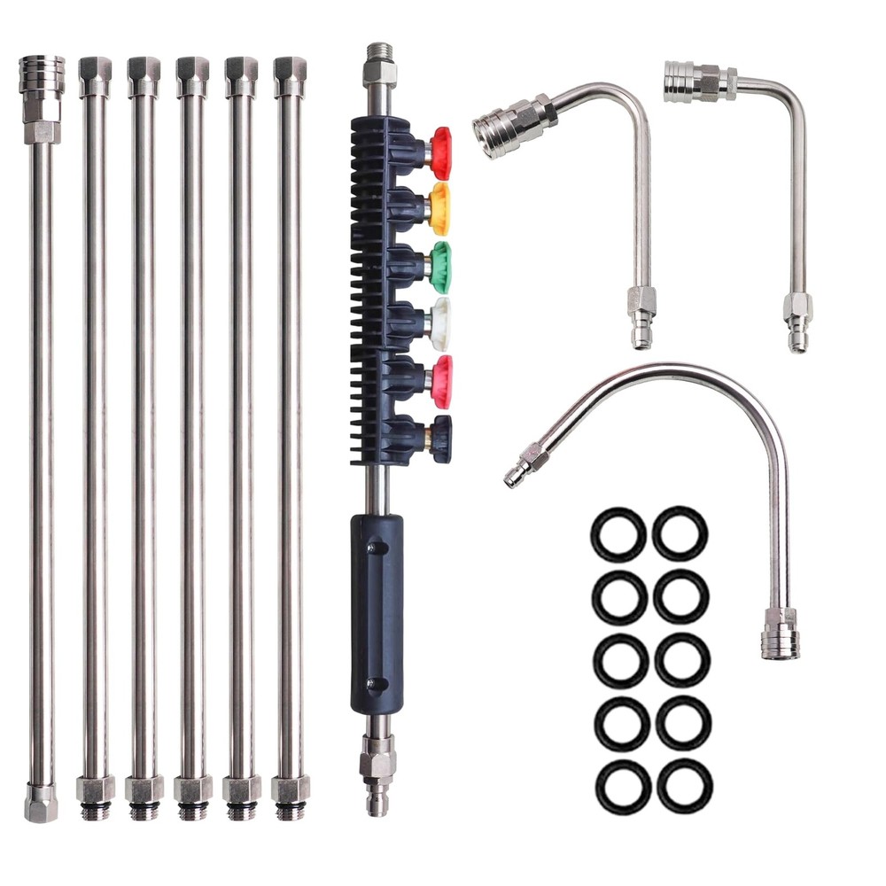 Xiny Tool Pressure Washer Extension Wand, 10 Pack Power 120 inches