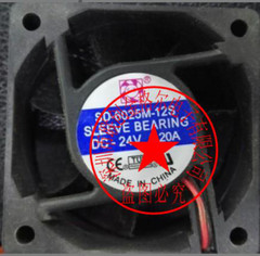 1pc new fan freeship SD-6025M-12S DC24V 0.20A 2 60*60*25