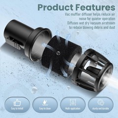 2-1/2 in. Muffler Diffuser Wet/Dry Vac Attachment CMXZVBE38660 in