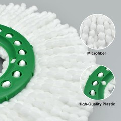 6 Pack Mop Head Replacement for Libman Tornado Spin Mop Reusable Microfiber S…