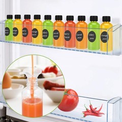 Revahope 16 Pack 2 oz Shot Bottles with Caps, Mini 3.62 x 1.37 inches, clear