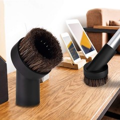 Lamoutor 2Pcs Soft Bristle Vacuum Brush Round Attachment Black