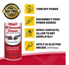 CRC 05103 QD Electronic Cleaner -11 Wt Oz 11 Ounce (Pack of 1), Red