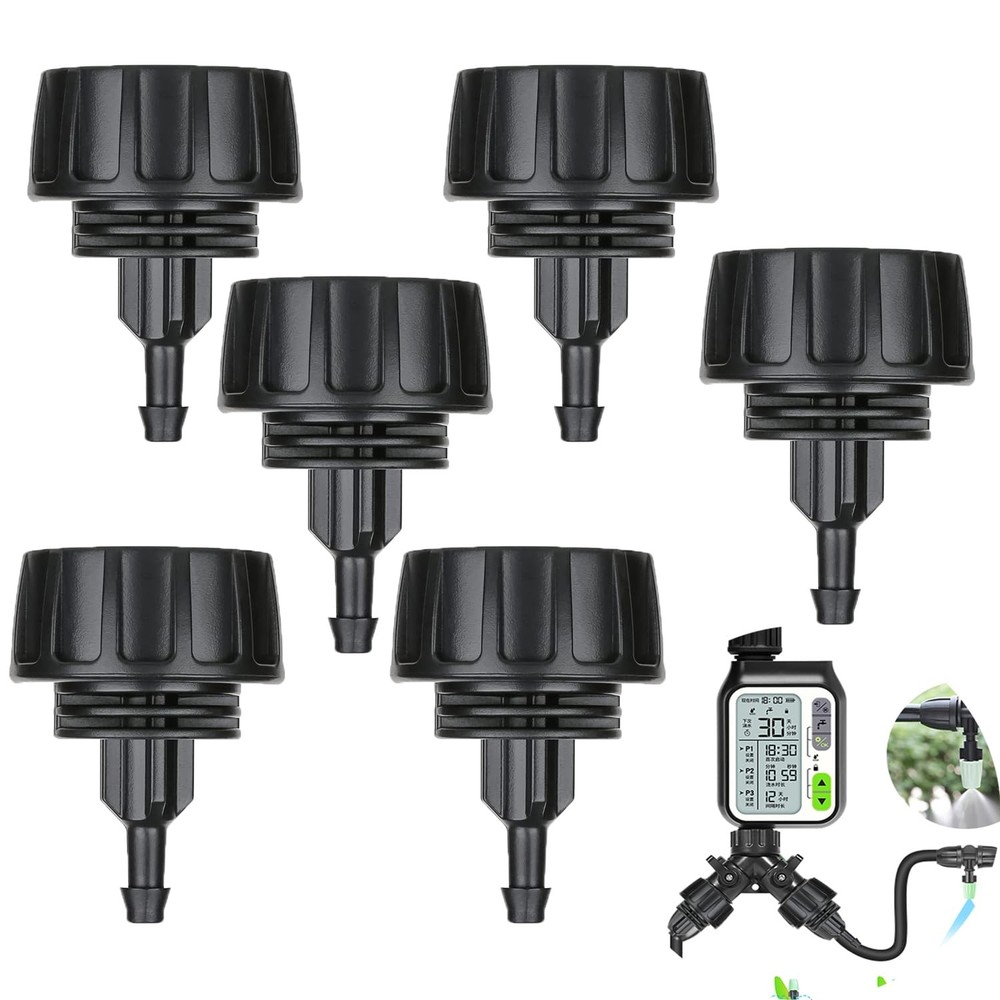 6pcs 1/4 Inch Drip Irrigation Tubing to Faucet/Garden Hose Adapter Drip…