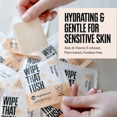 Wipe That Tush On-The-Go Flushable Wipes – 1 30 Count (Pack of 1), White