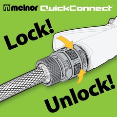 Melnor 65134AMZ 5 Piece Quick Connect Starter 5 pcs Set, Yellow, Black, Grey