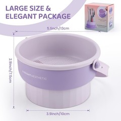 GOLIKEE Makeup Brush Cleaner Mat 3 in 1 Silicone Khaki