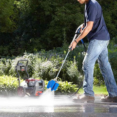TasuoX 4-in-1 Turbo Nozzle Pressure Washer, Quadruple 8 Gallons, Blue