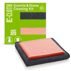 E-Cloth Granite & Stone Cleaning Kit, Premium New Version, Red & Black