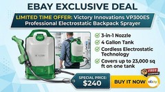 Victory Innovations VP300ES Professional Electrostatic Backpack Sprayer 
