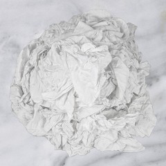 White Knit T-Shirt Cotton Rags-1000 lbs. Pallet 40×25 lbs -Multipurpose Cleaning