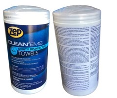 3 Pack-Zep Cleaning Towels, 7″x10″ Wipe Spirit II Disinfectant Towels @40s