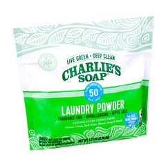 Charlie’s Soap Laundry Powder (50 Loads, 1 20.8 Ounce (Pack of 1), No Color