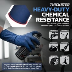 SAS Safety 6604-20 Thickster Powder Free Exam Grade Disposable Latex 14 Mil G…