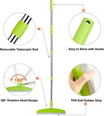 Silicone Air Broom,Multifunction Magic Broom with Long Gray Green