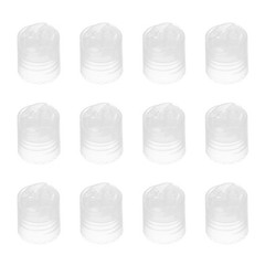 12Pcs Clear Disc Top Caps Replacement 28/410 Press Disk Cap 1.3×1.2×1.1”