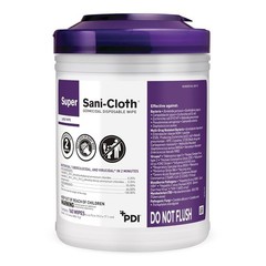 Super Sani-Cloth Germicidal Disposable Wipes Disinfecting 6″x6.75″ 160ct – 3 PK