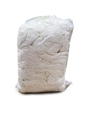 Select Quality Cleaning T-Shirt Cloth Rags, Lint Free, White, 3 lb Bag Cotton