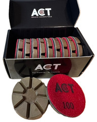 3″ 100 Grit Semi-Metal Diamond Polishing Pads – Concrete (1 ea.)