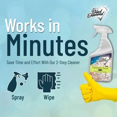Black Diamond Stoneworks GRANITE PLUS! 2 in 1 Cleaner & Sealer for Granite, M…