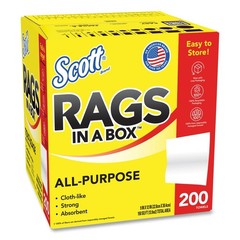Scott 75260CT 12″ x 9″ POP-UP Rags in a Box – White (1600/Carton) New
