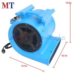1 HP Carpet Dryer Fan 4000 CFM 3-Speed Air Blower Mover for Drying, Cooling