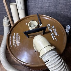 Vintage Mcm Shop-Vac Wet Dry Model 10 Gal Made U.S.A Brown Metal Can Model 777