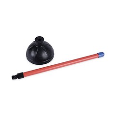 Boardwalk 09201 18 in. Plastic Handle Toilet Plunger – Red/Black (6/Carton) New