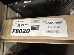 skilcraft ability one thick gray burnishing pad 20 in F8020 5pcs