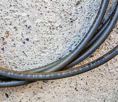15′ Synflex 1/4″ Water Supply Line 1250 psi Furon w Old School Metal Connectors