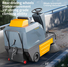 49″ Ride-On Floor Sweeper, 21Gal 48V 4*67Ah, CSR49