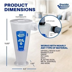 Dust Deputy 2.5 DIY Cyclone Separator.Free Shipping💕💕