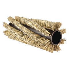 TENNANT Floor Machine Brush,14 in Dia,Blk/Beige 55HD39
