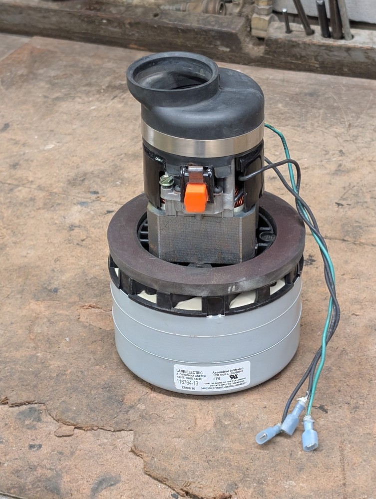 Lamb Electric Ametek 116764-13 Vacuum Motor 120V 50/60Hz 2-Stage Bypass OEM Unit