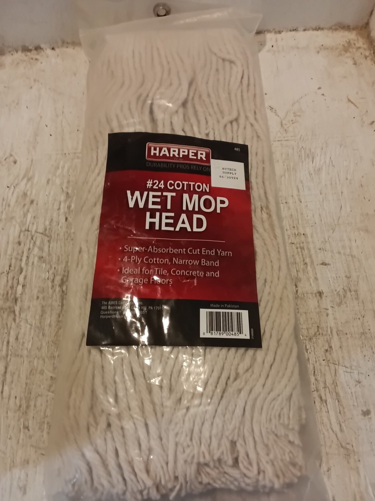 Harper Dust Mop Head #24 4-PLY COTTON NARROW BAND 08178900285 – (WP19