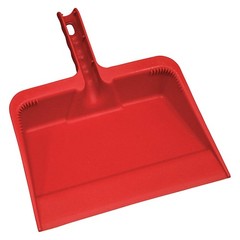 GRAINGER 48LZ35 Handheld Dust Pan,Red 48LZ35