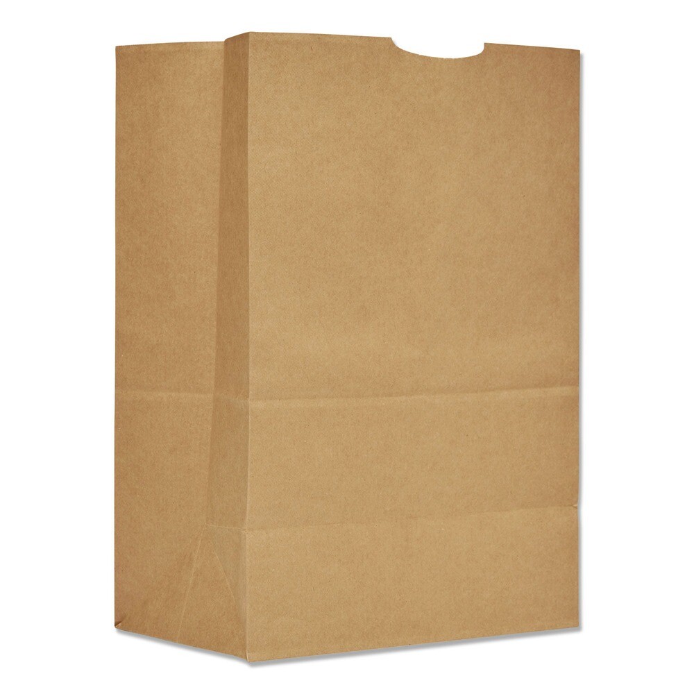 General SK1675 12 x 7 x 17 1/6 BBL Grocery Paper Bags – Kraft (400/Bndl) New