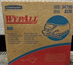 Kimberly Clark WypAll X60 Cloths 9.1” x 16.8″ 126 Ct HydroKnit PopUp Box 34790