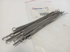 WEILER 21246 1″ Long x 1/8″ Dia Steel Hand Tube Brush Single Spiral, 6″ OAL,