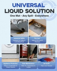 100 Pack 13″x9.8″ Oil Absorbent Mat Pad New Upgrade | Heavy-Duty 9.8×13 Inch
