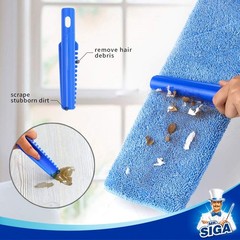 MR.SIGA Professional Microfiber Mop for 59.4 x 16.5 x 5.1 inch, Blue