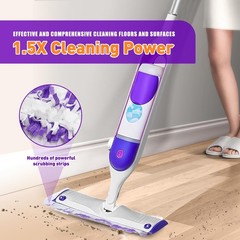 20 Count Power Mop Pads Refills for Swiffer PowerMop Multi-Surface Purple