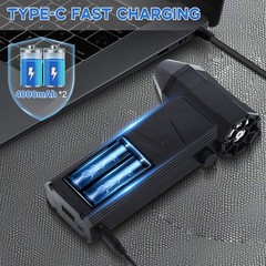 130K RPM Cordless Air Duster Rechargeable Mini Blower F/ Electronics PC Keyboard